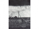 'Field', drypoint, 15 x 19.5cm